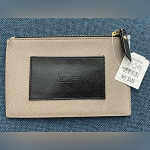Neiman Marcus Black and Tan Wallet Minimalist Design